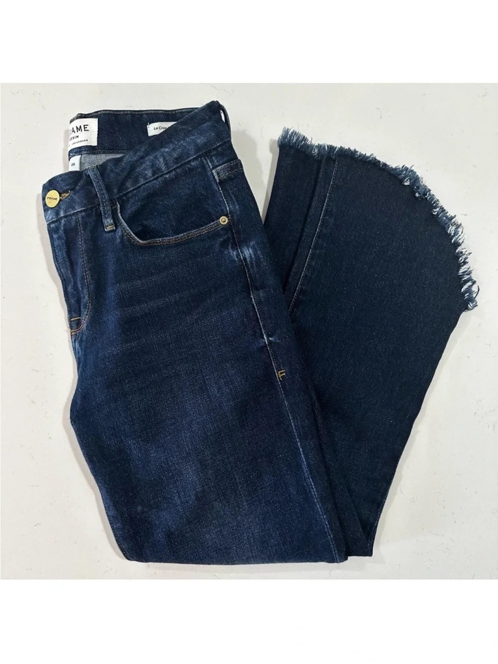 Frame Le Crop Mini Boot With Frayed Hem - Size 26 - Picture 9 of 10